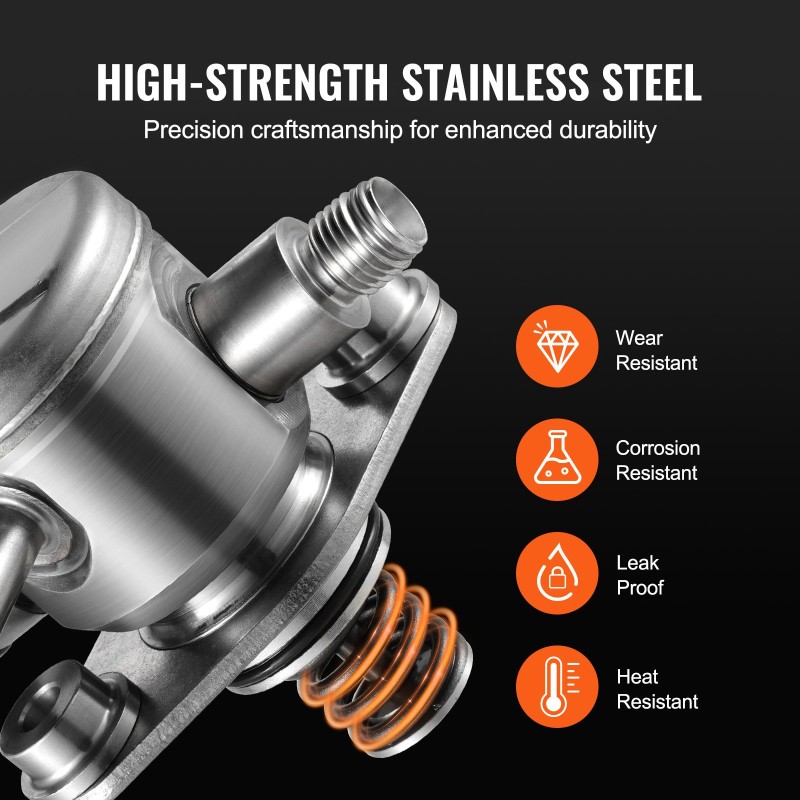 Korkeapaineinen sähköinen polttoainepumppu ruostumatonta terästä DC12V Buick Chevrolet GMC L4 2.4L 2010–2017