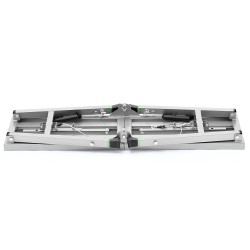 Kokoontaitettava työalusta galvanoitu teräsrunko kolmiportainen korkeudensäätö kantavuus noin satakahdeksankymmentäyksi