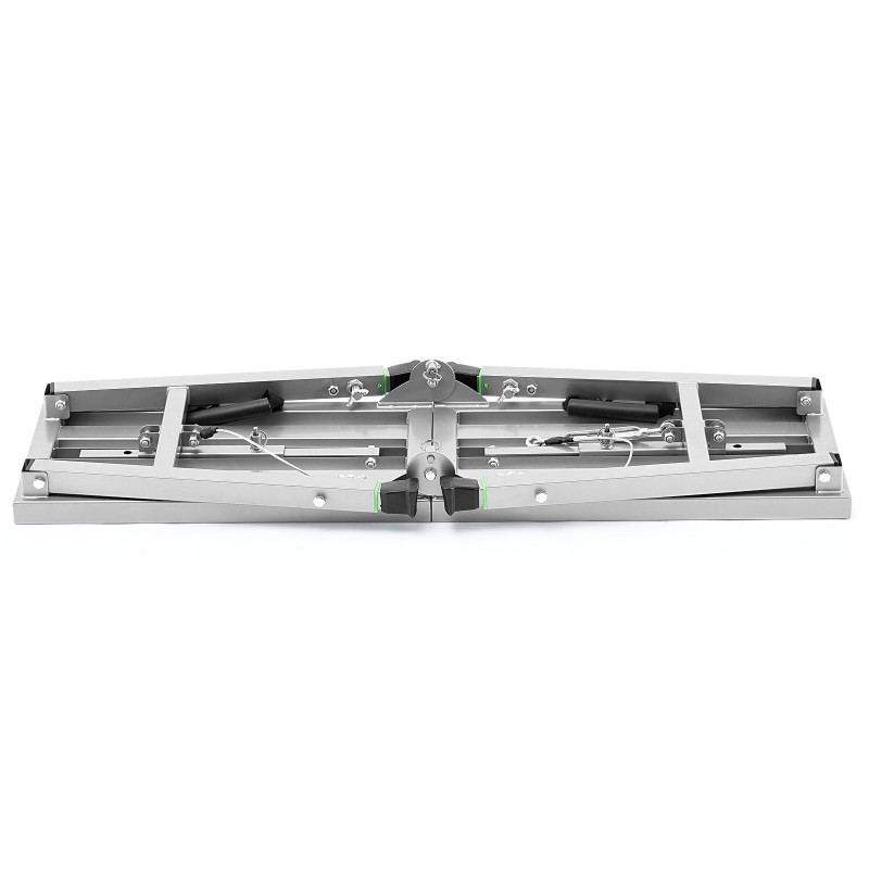 Kokoontaitettava työalusta galvanoitu teräsrunko kolmiportainen korkeudensäätö kantavuus noin satakahdeksankymmentäyksi