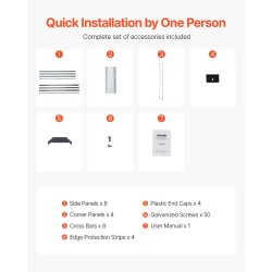 Metallinen kohopenkki 360 x 120 x 27 cm avopohjainen vihanneksille ja kukille