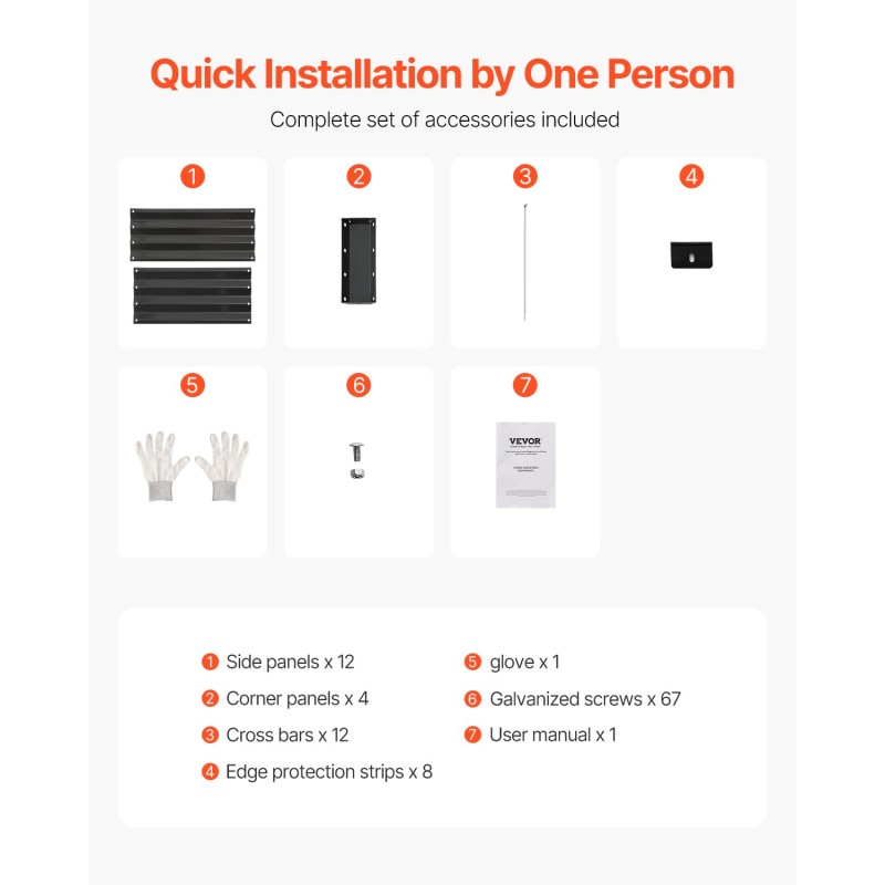 Metallinen korotettu kasvilaatikko alumiini-sinkkipinnoitettu 2395×1200×280 mm avopohjainen tummanharmaa