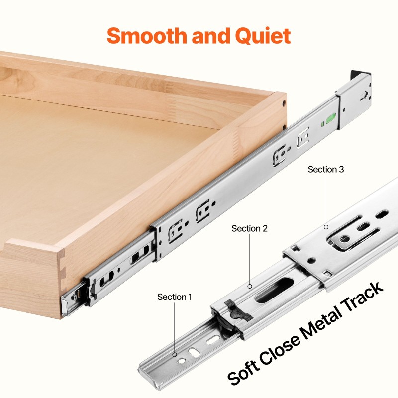 Ulosvedettävä koivupuinen puulaatikko 20x21 tuumaa pehmeästi sulkeutuva pohjakiinnitys ja sivukiinnitys