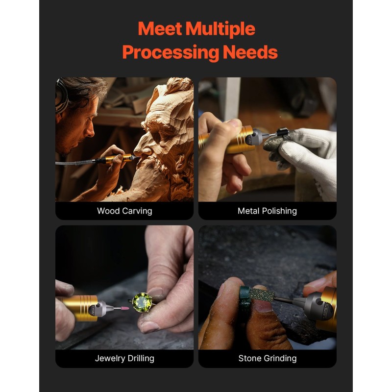 Joustava akselihiomakone 1000W 230V 890 mm akseli kolmileukainen istukka 31 tarviketta