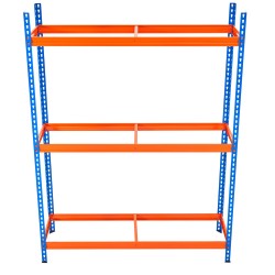 Kolmitasoinen teräsrengashylly 18 vakiokokoiselle renkaalle säädettävillä hyllyillä 300 kilogramman kantavuus