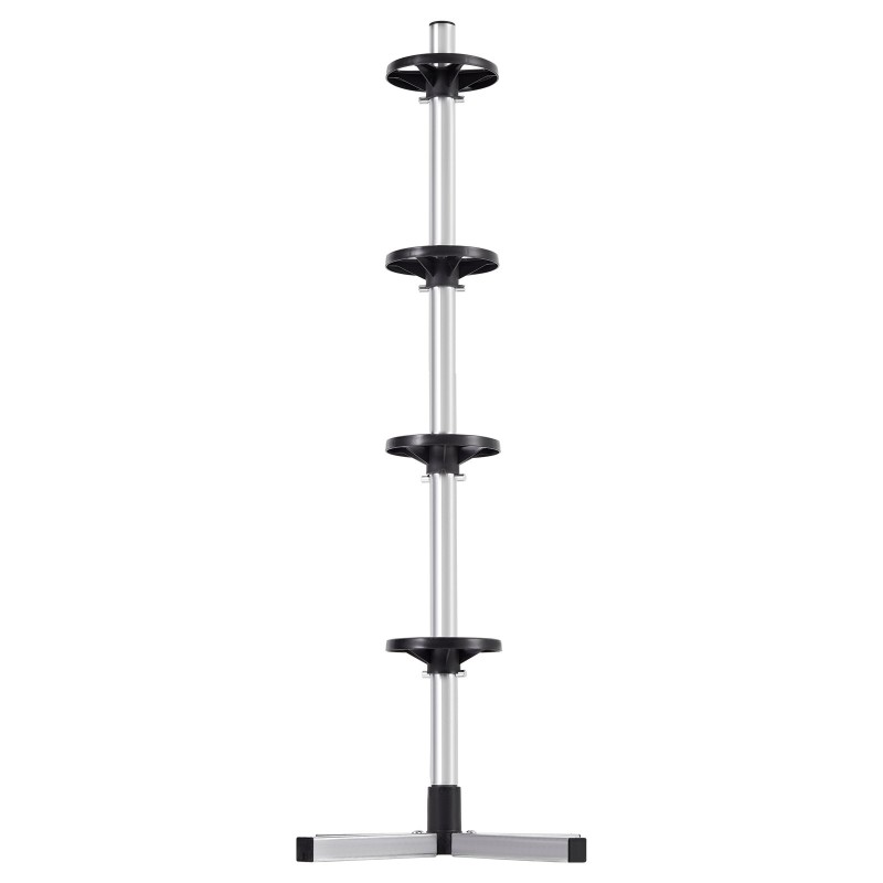 Pystymallinen teräsrengasteline neljälle renkaalle enintään 225 mm leveille 100 kg kantavuus