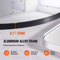 Seinään kiinnitettävä pyöreä 30 tuuman meikkipeili alumiiniseosrungolla huurtumisenestopinnoitteella