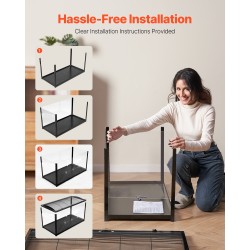 Pieneläinhäkki metallirunko akryyli PS-paneelit 96×47×55 cm hamstereille ja hiirille