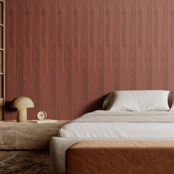 Akustiikkapaneelit puu-muovikomposiitti 2450x166 mm 8 kpl seinille ja katoille mustapähkinäsävy