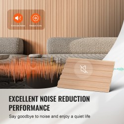 Akustiikkapaneelit puusäleiset 8 kpl 2450x166x9 mm saarni sävyinen seinä- ja kattokäyttöön