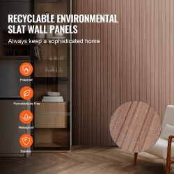 Akustiset puulistapaneelit 2450x166x9 mm 8 kpl harmaa tammi seinälle ja kattoon