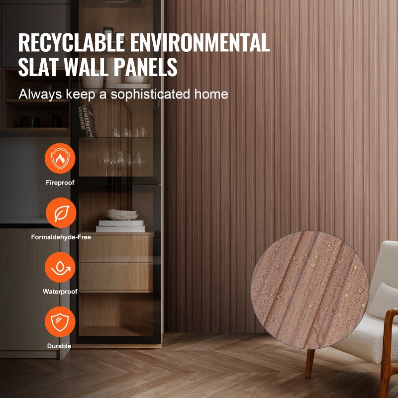 Akustiset puulistapaneelit 2450x166x9 mm 8 kpl harmaa tammi seinälle ja kattoon