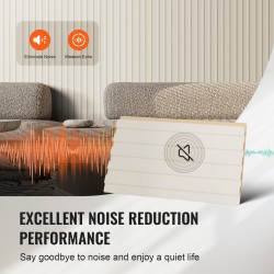 Akustiset WPC-rimapaneelit 2450x166x9 mm 8 kpl mattavalkoinen sisäseiniin ja kattoihin