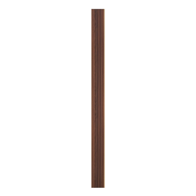 Puusäleakustiikkapaneelit 8 kpl 2450x166 mm tumma teak sisäseinille ja katoille