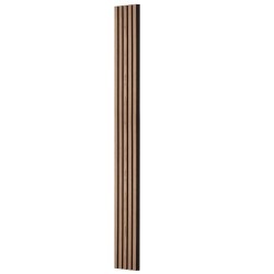 Akustiset MDF puusälepaneelit pähkinän sävy 2400x200x21 mm 4 kpl seinä ja kattokäyttöön