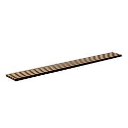 Akustiset MDF-puusälepaneelit 2400x200x21 mm 4 kpl vaalea tammi sisätiloihin