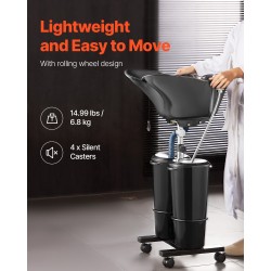 Siirrettävä hiustenpesuallas säädettävä korkeus sähköpumppu kaksi ämpäriä kaksi suihkupäätä viemäriletku musta