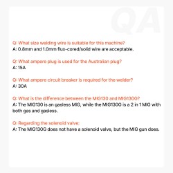 MIG-hitsauskone 130 A kaasuton täytelanka synergiatoiminto IGBT invertteritekniikka digitaalinen näyttö