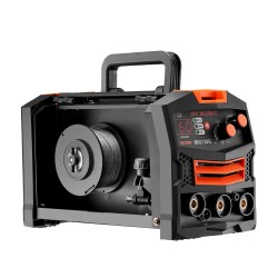 MIG-hitsauskone 130 A IGBT-invertteri kaksitoiminen kaasu ja kaasuton digitaalinen näyttö kannettava