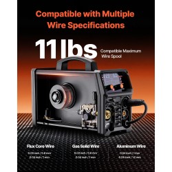 Hitsauskone viisi toimintoa 250 A IGBT-invertteri LCD-näytöllä teräkselle ja alumiinille