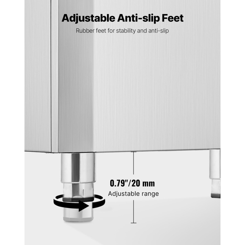 Ruostumaton teräs jääannostelija 80 kg säiliö 9 kg minuutissa murskain ravintoloille