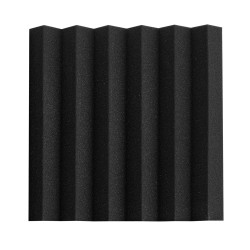 Akustiset korkeatiheyksiset polyuretaanivaahtopaneelit 36 paneelia 300x300x50 mm musta