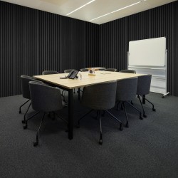 Akustiikkavaahtopaneelit polyuretaani koko 300×300×25 mm 80 kpl mustat