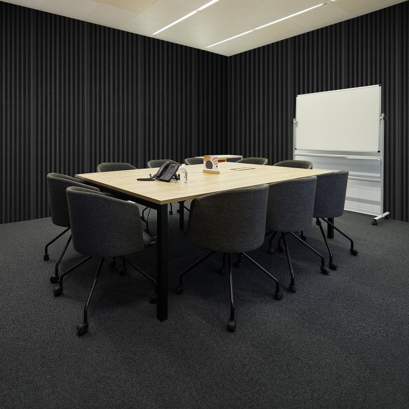 Akustiikkavaahtopaneelit polyuretaani koko 300×300×25 mm 80 kpl mustat