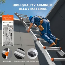 Teleskooppitikkaat A-runkoinen alumiiniseos 6,23 m 149,7 kg sisä- ja ulkokäyttöön