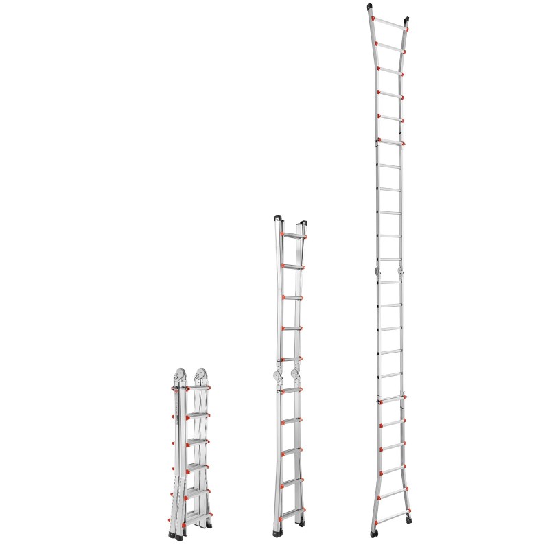 Teleskooppitikkaat A-runkoinen alumiiniseos 6,23 m 149,7 kg sisä- ja ulkokäyttöön