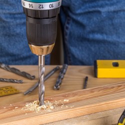 318-osainen poranterä- ja ruuvauskärkisarja puu metalli muovi betoni CR-V-kärjet säilytyslaukku