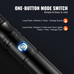 Valomiekka metallirunkoinen 1000 mm ladattava 12 värivaihtoehtoa hiljainen tila metallikahva