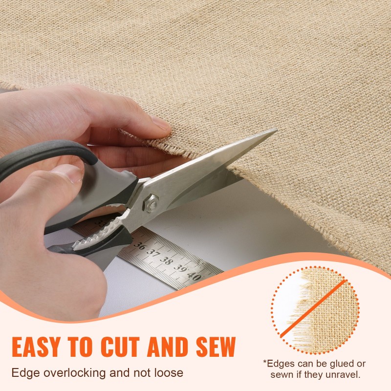 Juuttisäkkikangasrulla 100% juutti 1016 mm x 45,7 m 50 x 50 kudos