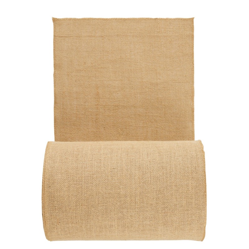 Juuttikangasrulla luonnollista juuttia 355 mm x 45,7 m 50x50 tiheä kudos