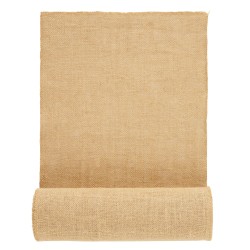 Juuttikangasrulla 100 prosenttia juuttikuitua 355 mm 9,1 m luonnollinen sävy 50x50 kudos