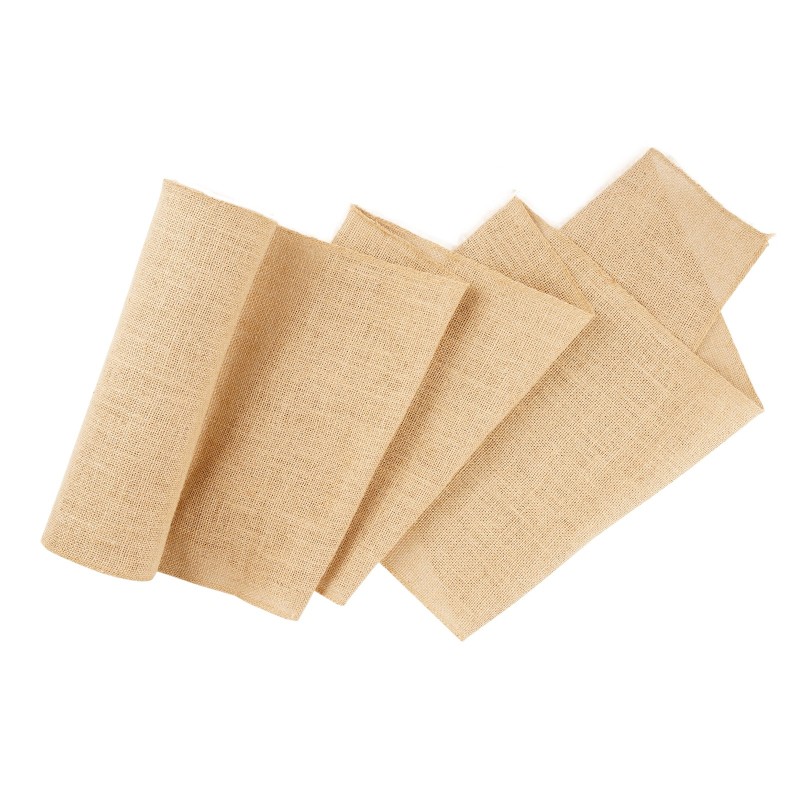 Juuttikangasrulla 100 prosenttia juuttikuitua 355 mm 9,1 m luonnollinen sävy 50x50 kudos