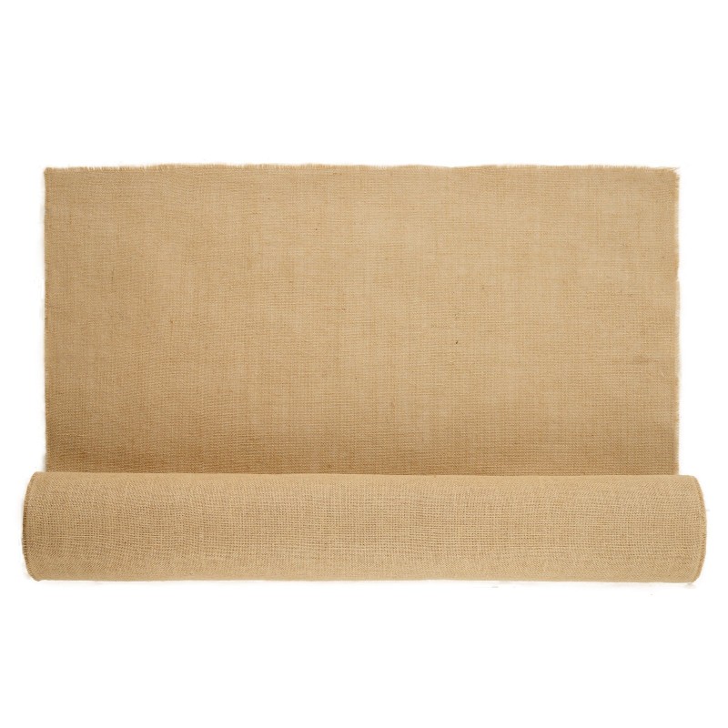 Juuttikangasrulla täysin luonnollista juuttia 1016 mm 22,86 m luonnollinen sävy 50x50 kudos