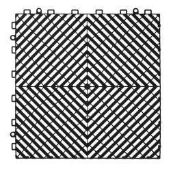 Kuivatusmatto polypropeeni 310 x 310 mm 15 1 mm 50 kpl lukittuva musta