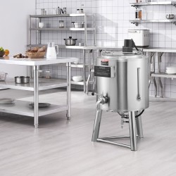 Pastörointikone viisikymmenen litran elintarvikelaatuisesta ruostumattomasta teräksestä valmistettu tarkka lämpö ja aikasäätö