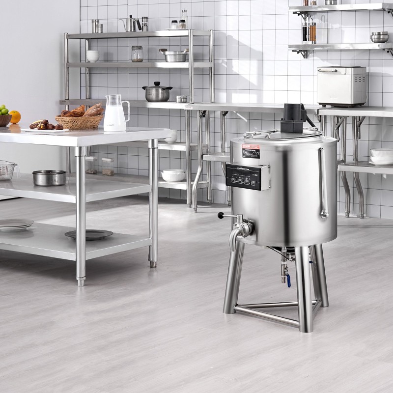 Maitopastörointikone 30 l elintarvikelaatuinen 304 ruostumaton teräs lämpötilan ja ajan säädöllä