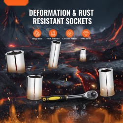 Mekaanikon 121-osainen seosteräksestä valmistettu työkalusarja 1/4" 3/8" 1/2" vetoaukoilla ajoneuvojen huoltoon