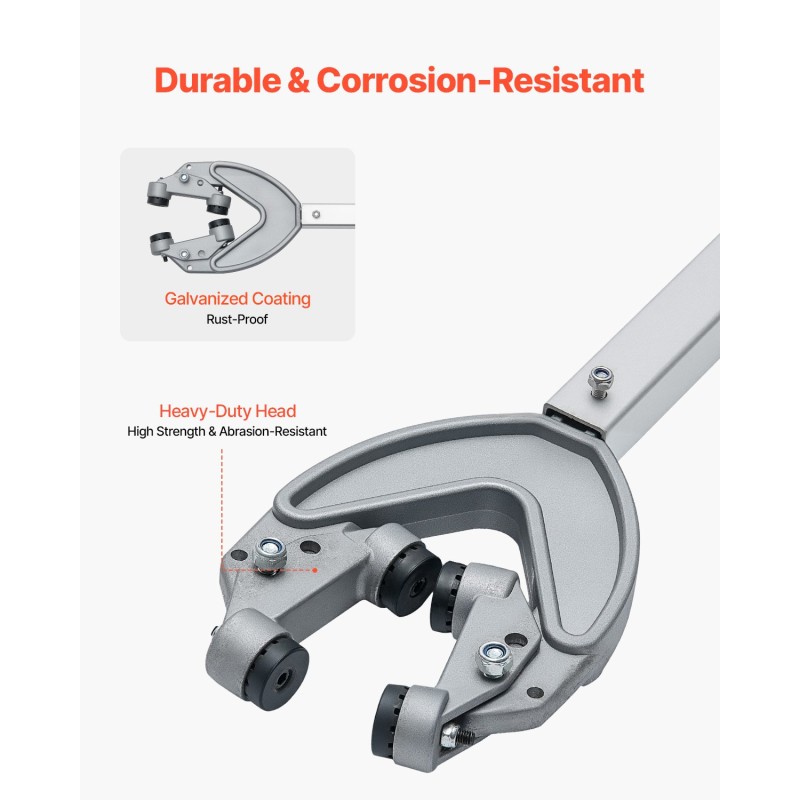 Peräpeilin tuki säädettävä 24–36 tuumaa galvanoitua metallia alle 100 hv trailereille