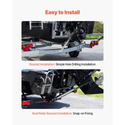 Peräpeilin tuki sinkitty teräs säädettävä 32–44 tuumaa alle 100 hv