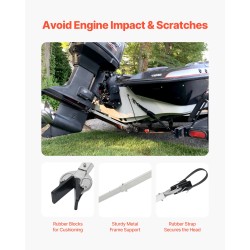 Peräpeilin tuki galvanoitu metallirakenne säädettävä 584–889 mm alle 100 hv