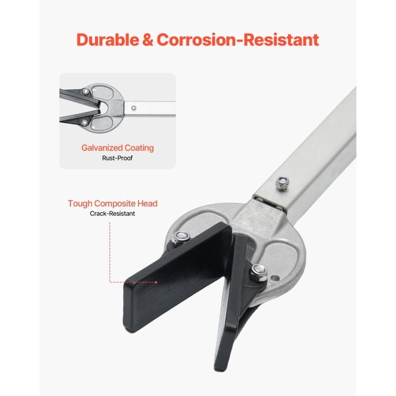 Peräpeilin tuki galvanoitu metallirakenne säädettävä 584–889 mm alle 100 hv