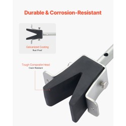 Säädettävä peräsuojatuki venetrailereihin galvanoitu metallirunko 600–1498 mm alle 150 hv