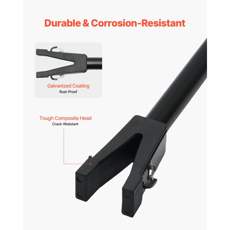 Peräpeilin tuki galvanoitu raskasmetalli säädettävä 505–779,7 mm alle 150 hevosvoimaa sopii trailereihin