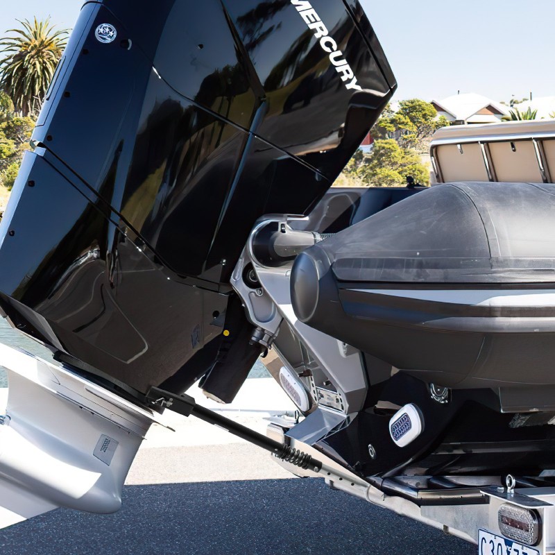 Peräpeilin tuki galvanoitu raskasmetalli säädettävä 505–779,7 mm alle 150 hevosvoimaa sopii trailereihin