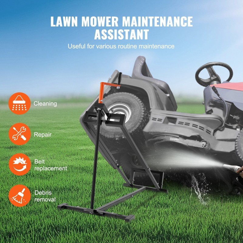 Ajoleikkurin nostotunkki hiiliteräs 399 kg kantavuus 0–600 mm taittuva teleskooppinen kampikahvalla