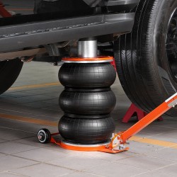 Pneumaattinen ilmatunkki viiden tonnin kuusiosainen teräsputki säädettävä kahva paksu kumityyny