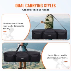 Kaukoputkikotelo 1035 mm tilava 900D Oxford-kangas PU-pinnoite pehmustettu sisävuori irrotettava väliseinä